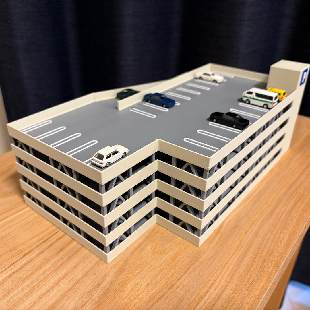 Nゲージ 立体駐車場B（完成品）模型 ストラクチャー