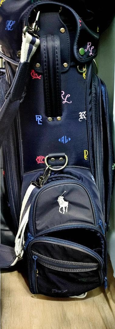 501超美品Polo マルチカラーゴルフバッグ