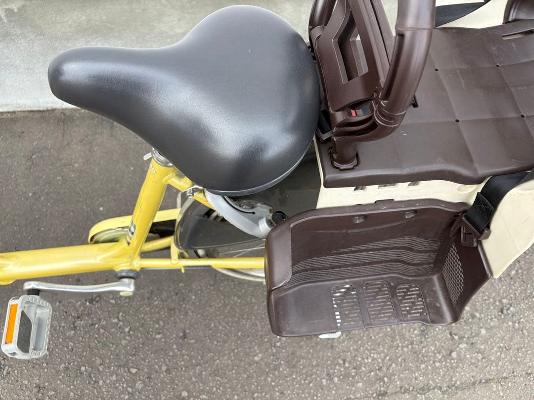 【札幌手渡し】チャイルドシート付きシティサイクル。ブリヂストン製アンジェリーノ