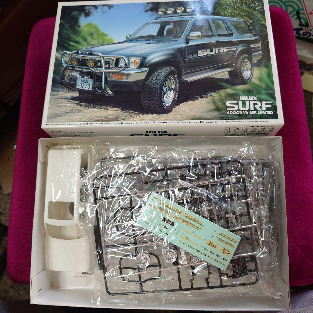 アオシマ　トヨタ ハイラックス　サーフ　 3個 プラモデル 1/24