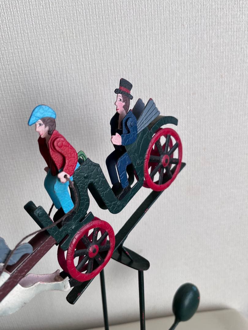 お土産　ドイツ　馬車と馬の金属製オーナメント　バランストイ