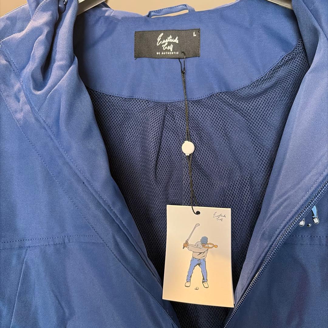 【試着のみ】Eastside Golf ウィンドブレーカー ブルー Lサイズ