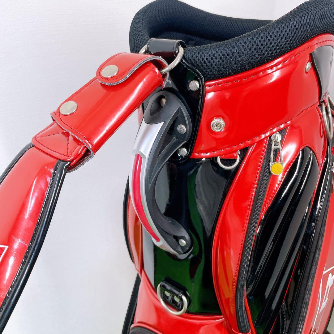 ドラゴンボール　レッドリボン軍　キャディーバック　赤　3点式　9.5型　46in