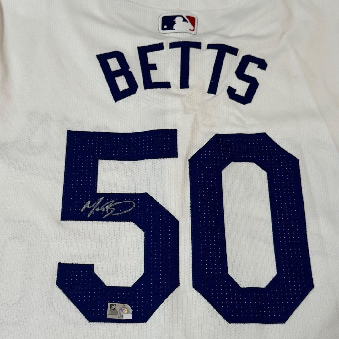 正規品！ ドジャース ベッツ 直筆サイン 支給品 ユニフォーム 大谷翔平