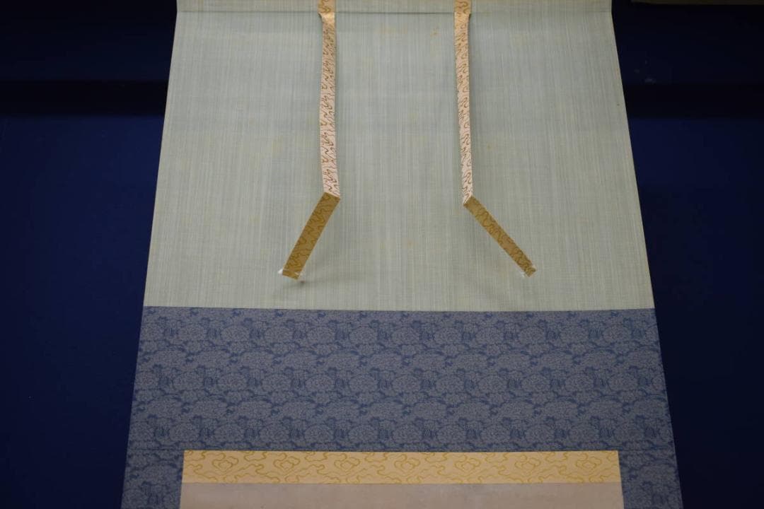 真作/小川千甕/鶏図/双鶏ひよこ図/花鳥図/布袋屋掛軸HJ-154