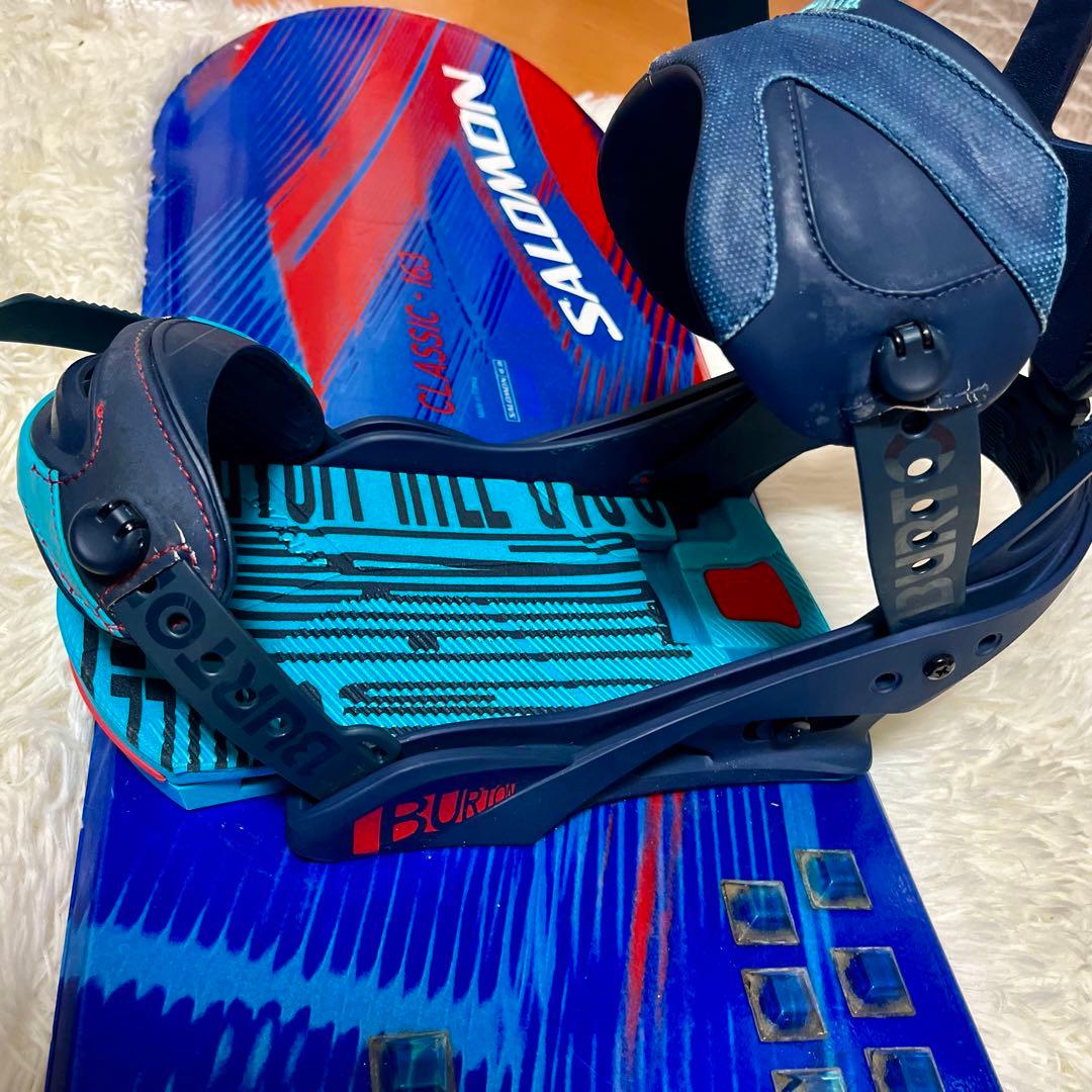 【良品】SALOMON 163 ＋ BURTON CARTEL セット　スノボ