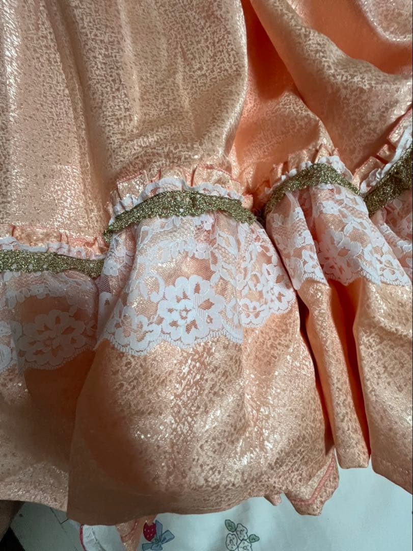 社交ダンス用オレンジスカート