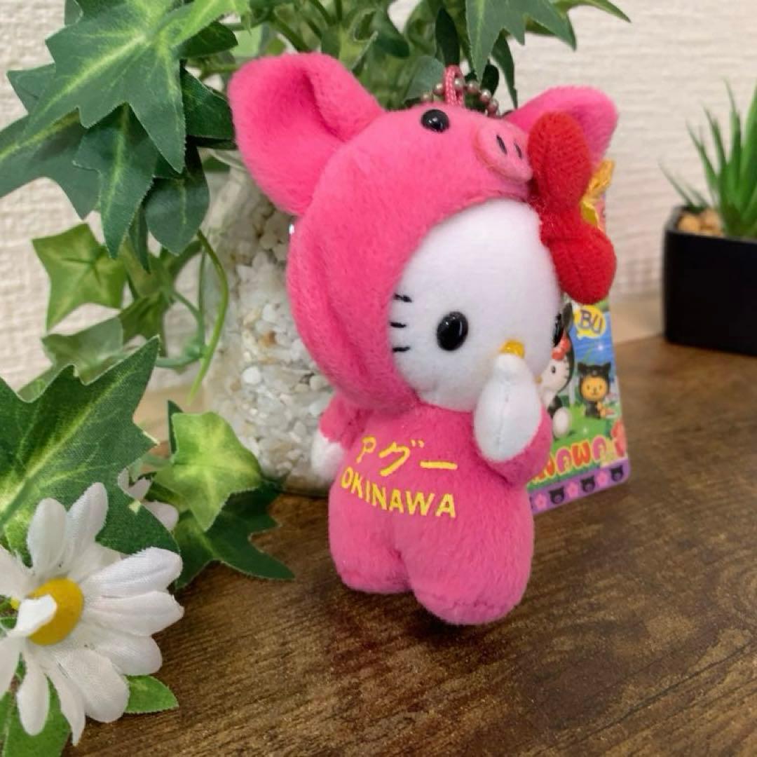 ⭐︎希少激レア⭐︎ ご当地キティ　マスコット　沖縄限定　ピンクアグーver.
