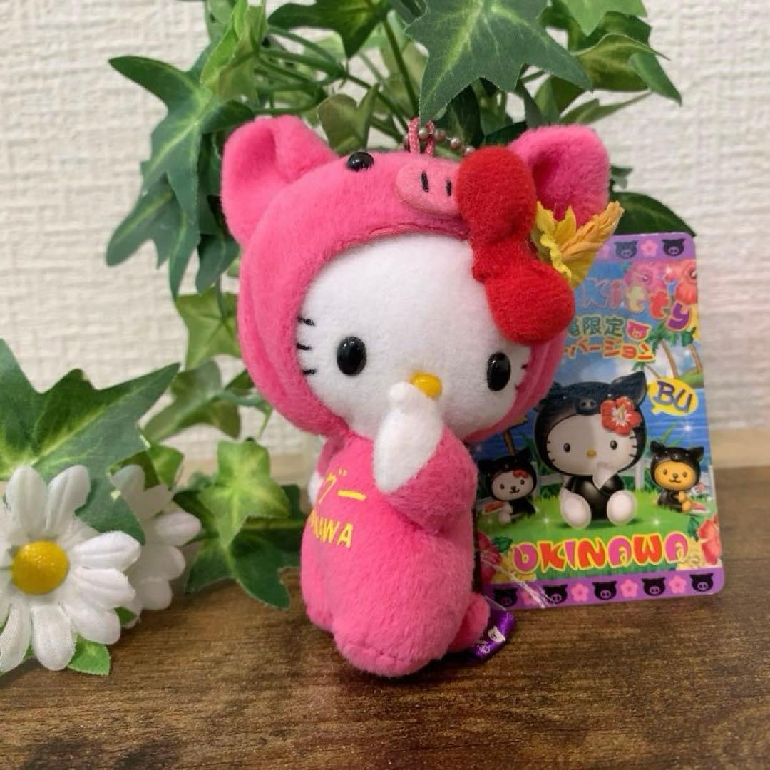 ⭐︎希少激レア⭐︎ ご当地キティ　マスコット　沖縄限定　ピンクアグーver.