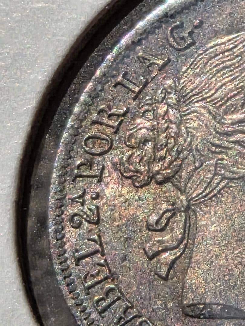 (稀少な状態)スペイン王国　イザベル2世　2レアル銀貨　1862 (六芒星)