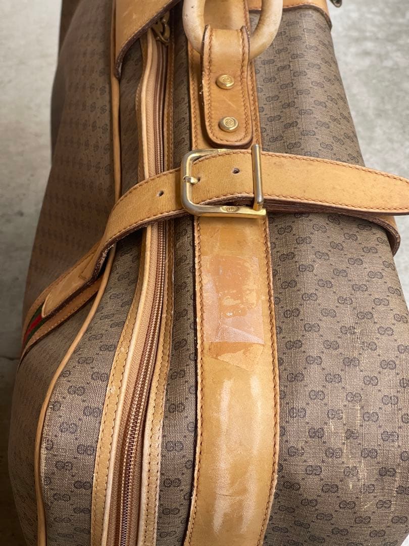 【希少品】オールドグッチ シェリーライン GGスプリーム トラベルバッグ