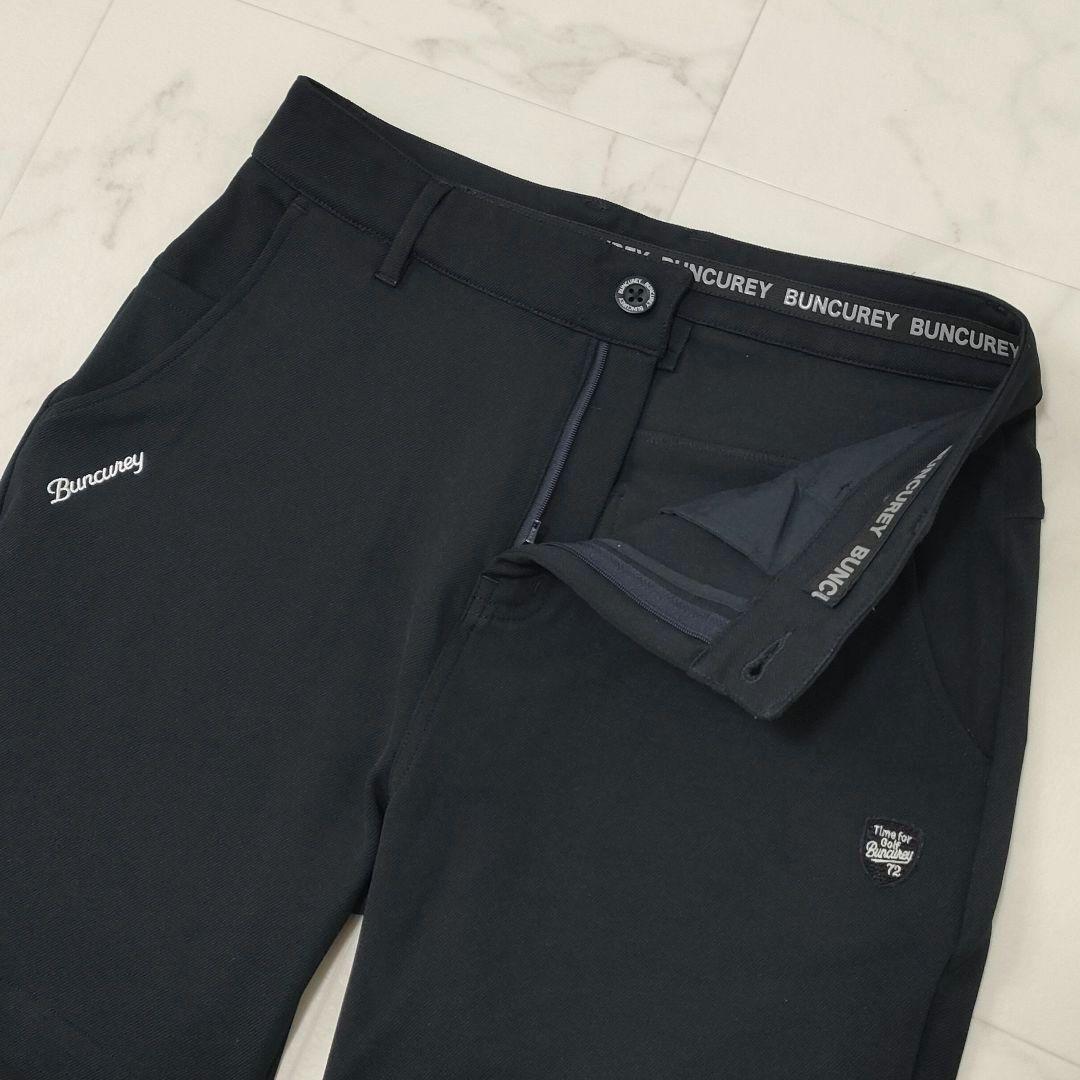 バンクレイ　ゴルフ　ハーフパンツ　ストレッチ　Dカン　ダークネイビー　ロゴ　3