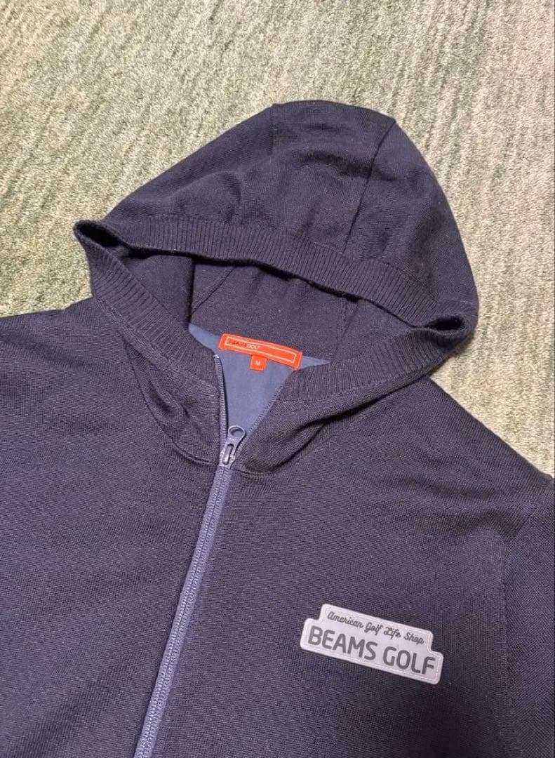 BEAMS GOLF フルジップパーカー ネイビー　Ｍ
