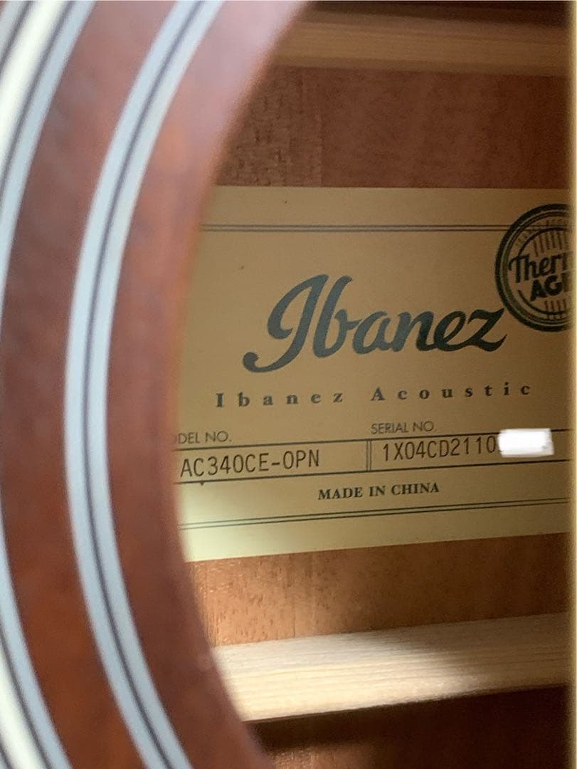 Ibanez AC340CE-OPN エレアコ トップ単板