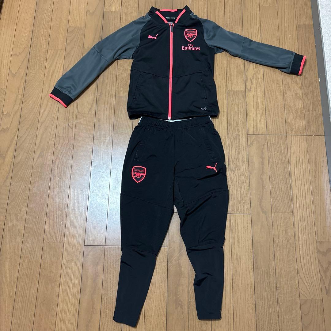 PUMA アーセナル ジャージ上下セット セットアップ 黒 ピンク
