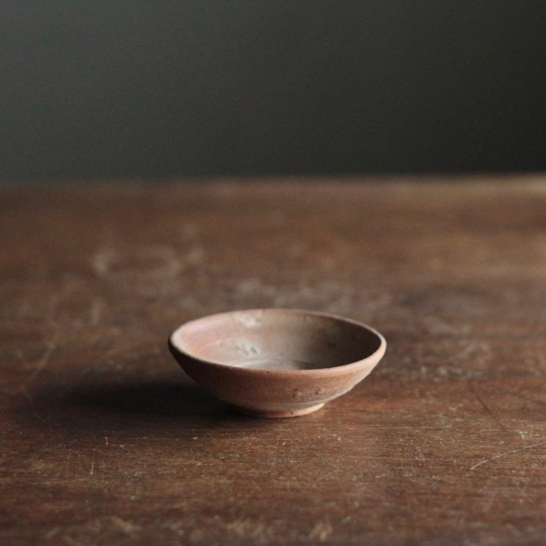 赤あがり 李朝 平盃 朝鮮美術 古美術 古道具 アンティーク 盃 ぐい呑み