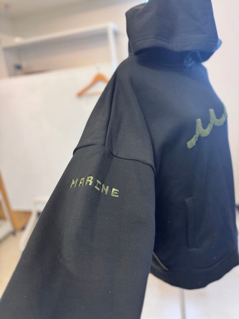 MUTA MARINE ゴルフ　プルオーバーパーカー 黒