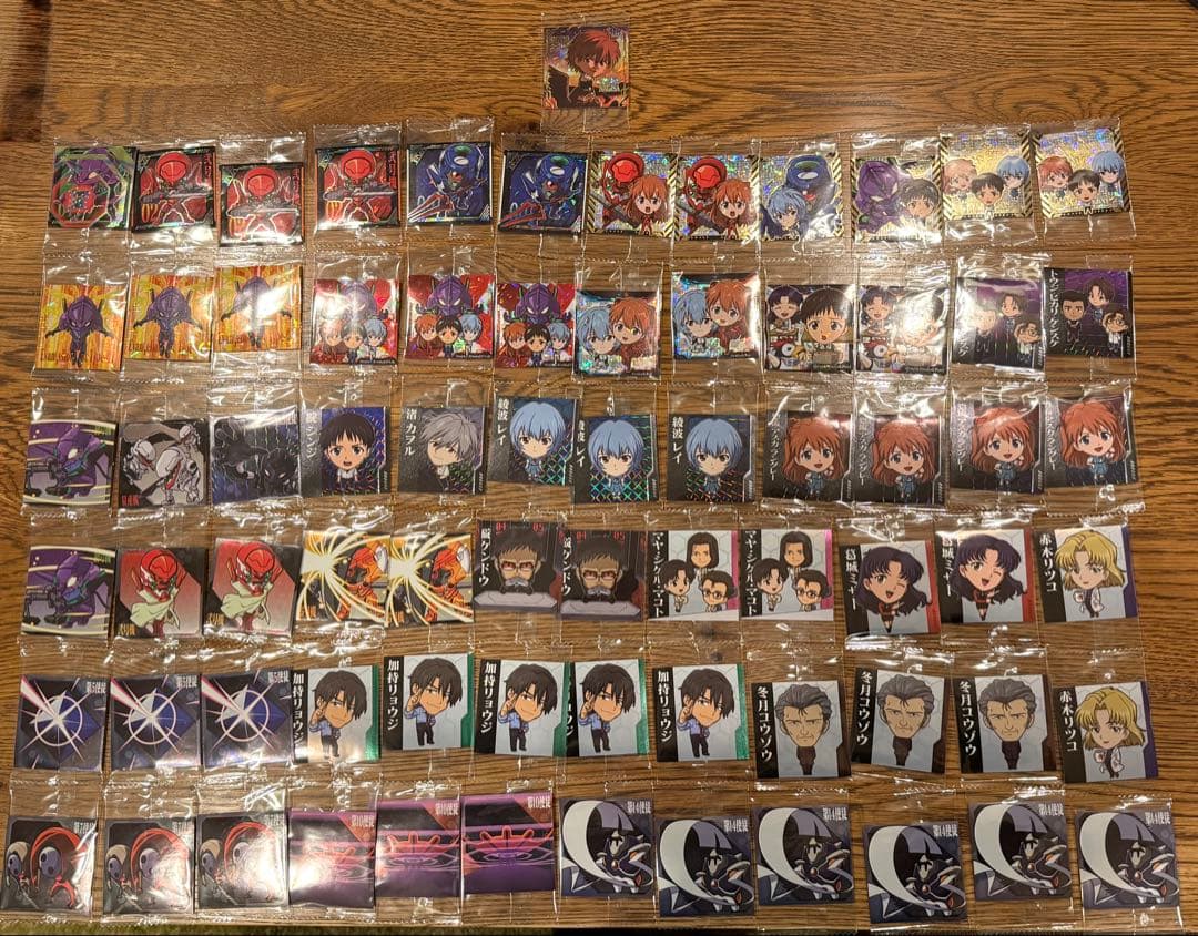 新世紀エヴァンゲリオン ウエハースシール 補完計画 全32種コンプリート+15枚