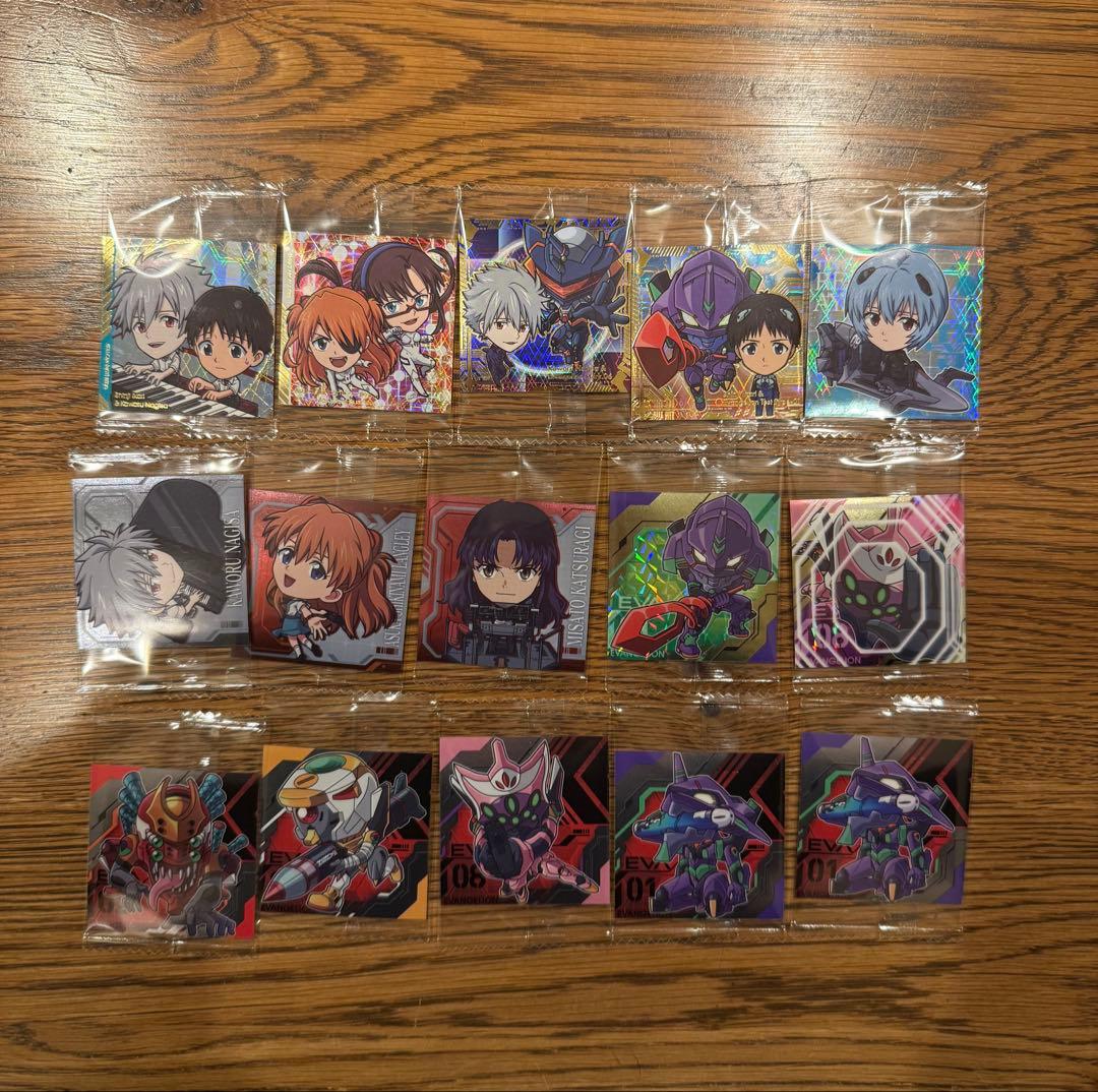 新世紀エヴァンゲリオン ウエハースシール 補完計画 全32種コンプリート+15枚