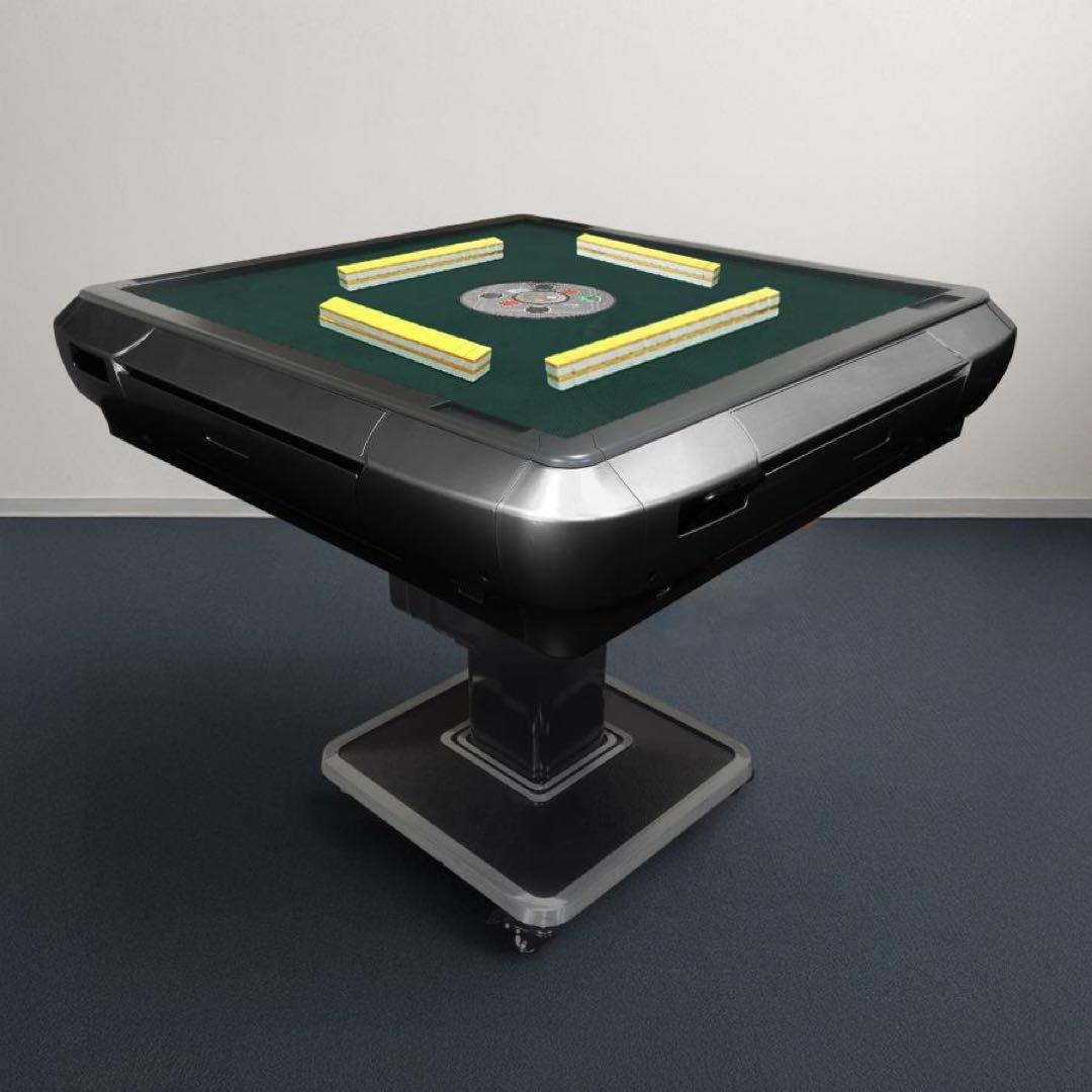 【新品】全自動麻雀卓 28mm 黒 全自動 麻雀 静音 ドリンクホルダー