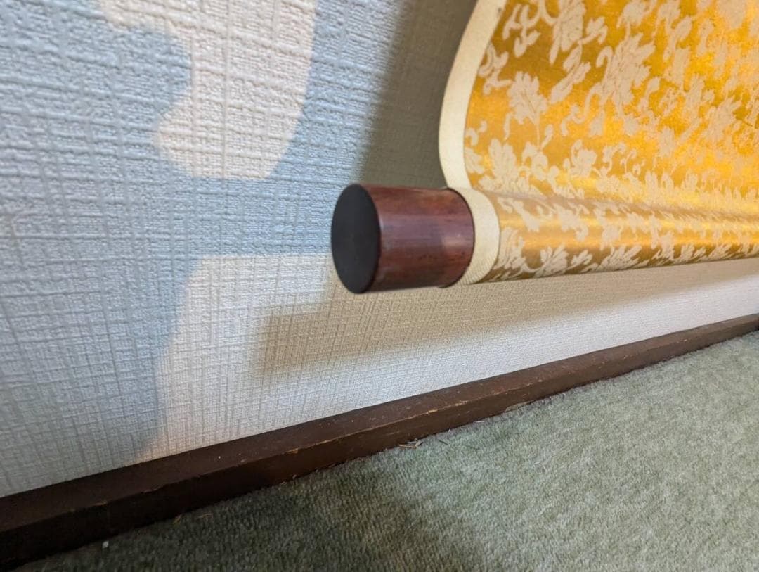 【真作】掛軸　張継　拓本　楓橋夜泊　文学と書の融合　中国古典　R145