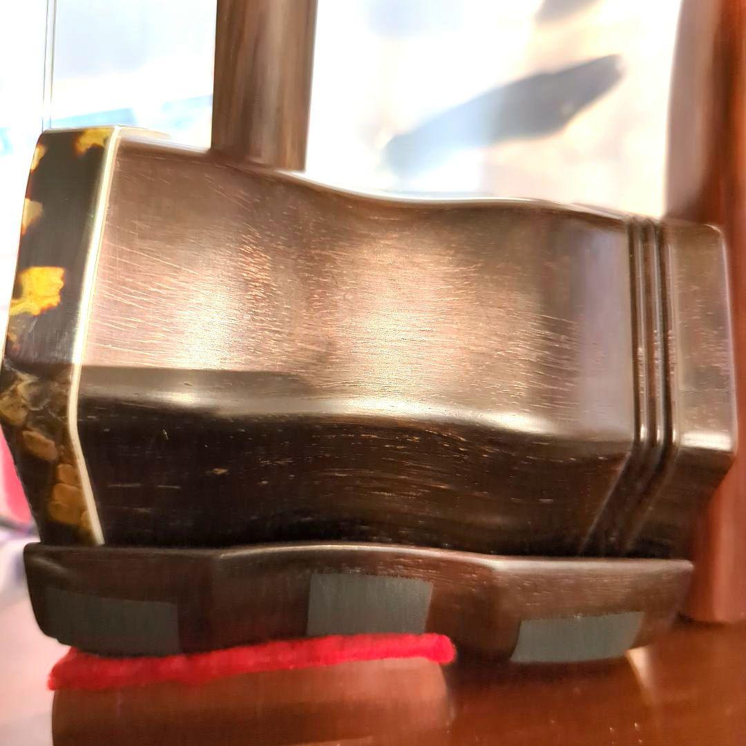 胡涵柔製作 未使用 最上級明清老紅木 回紋頭二胡7