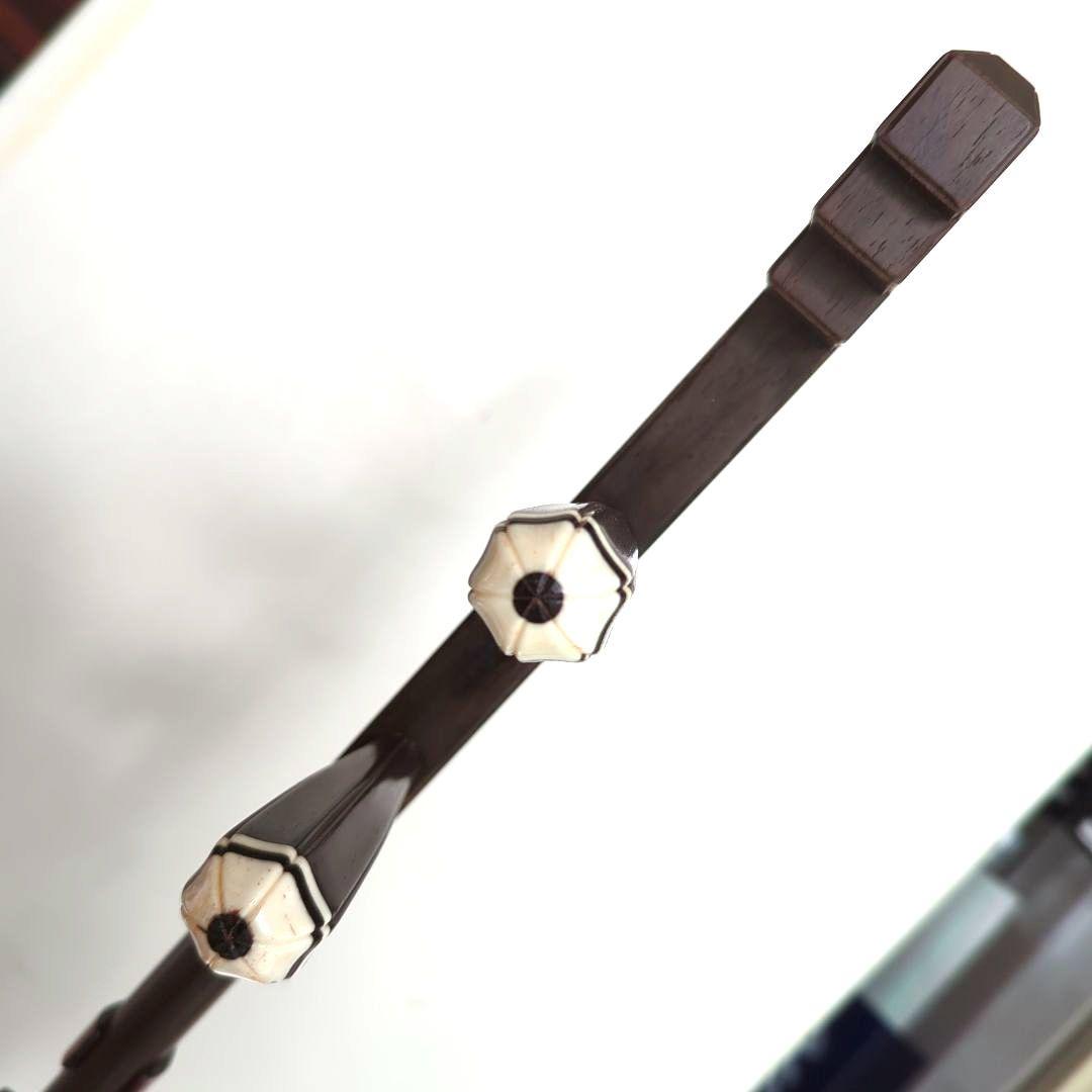 胡涵柔製作 未使用 最上級明清老紅木 回紋頭二胡7