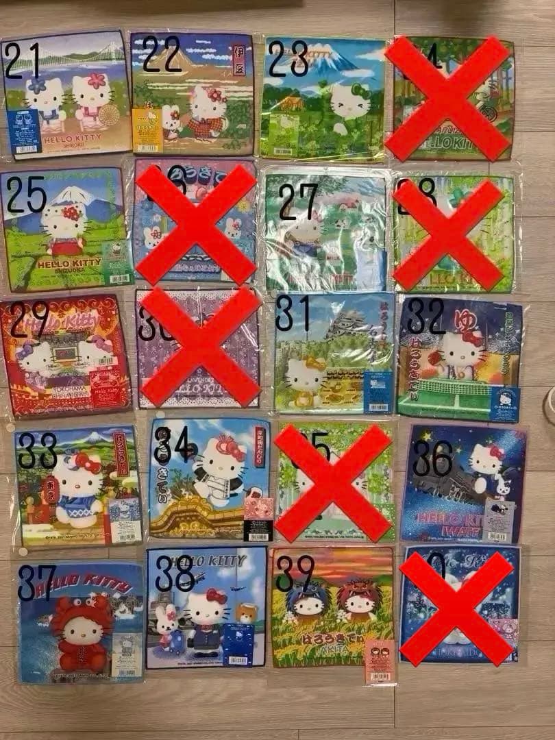 ハローキティ　キティ　ご当地　ハンカチ　限定　まとめ売り 新品未使用