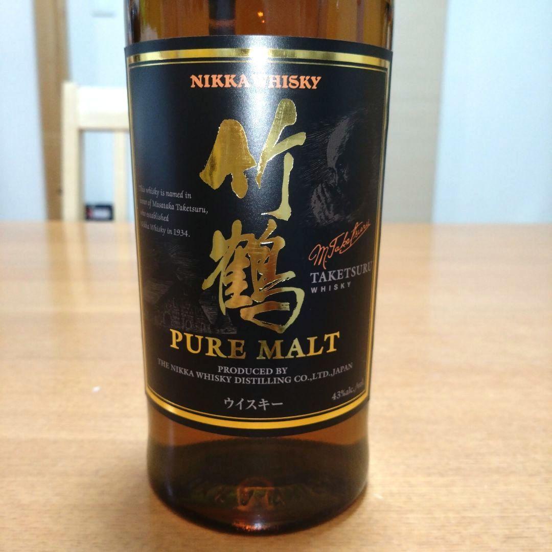 【稀少】◆ニッカウヰスキー◆竹鶴ピュアモルト◆黒ラベル◆終売品◆700ml◆1本