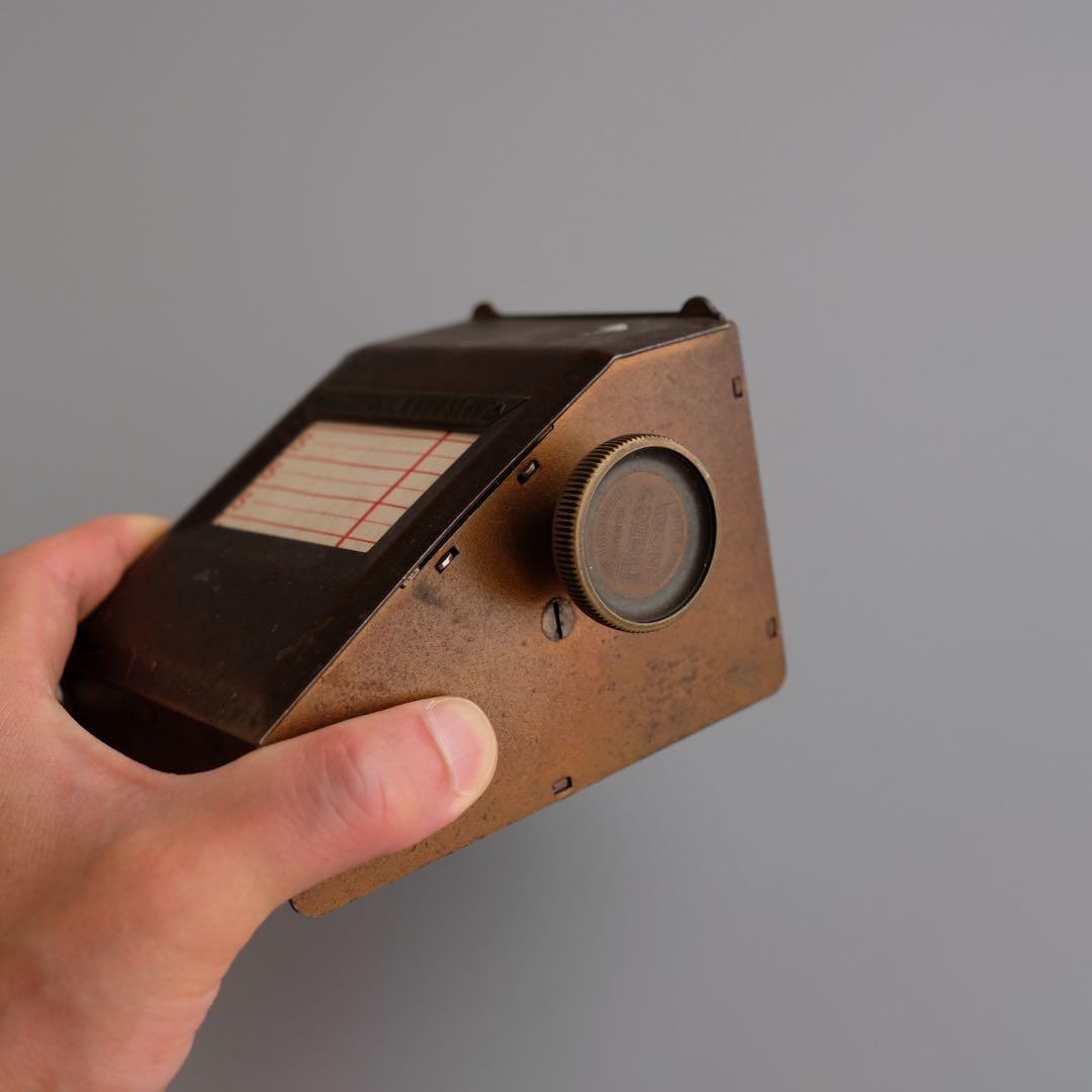 1920年代アメリカ製アンティーク、Bates社真鍮＋鉄製の卓上インデックス文具