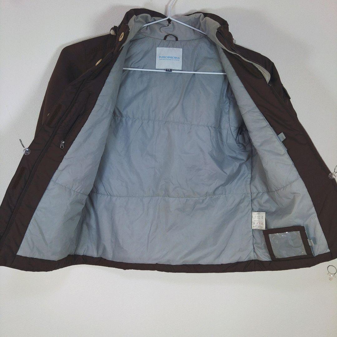 レディース　LL　スキー　スノーボードウェア　上下セット　ブラウン　グレー