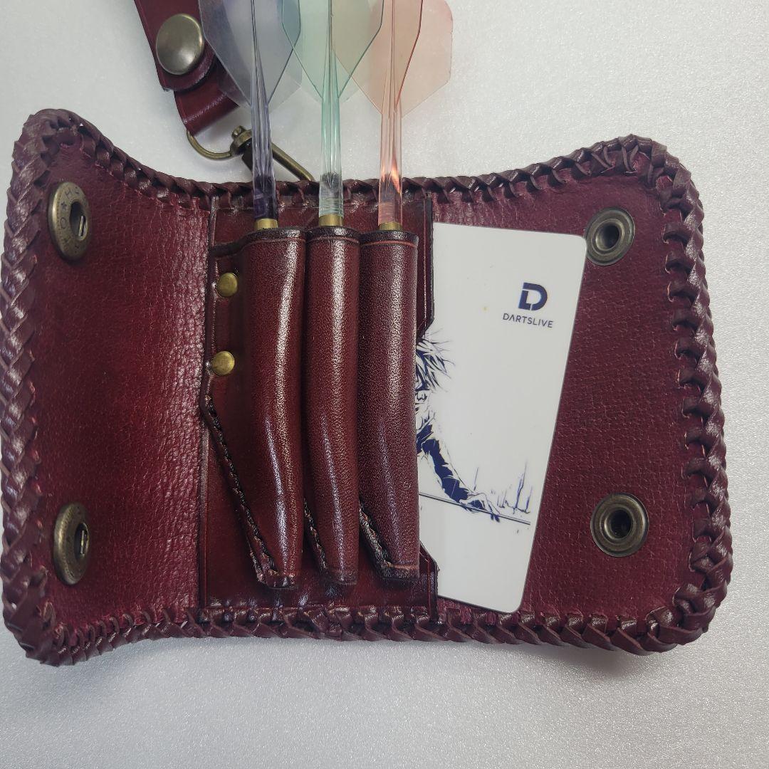 期間限定セール【OvercomeHorse 】栃木レザー製コンパクトダーツケース