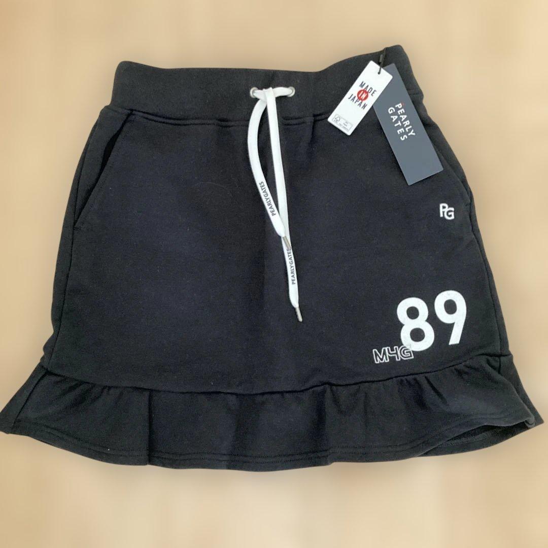 新品　タグ付　PEARLY GATES コットン裏毛スカート　サイズ2