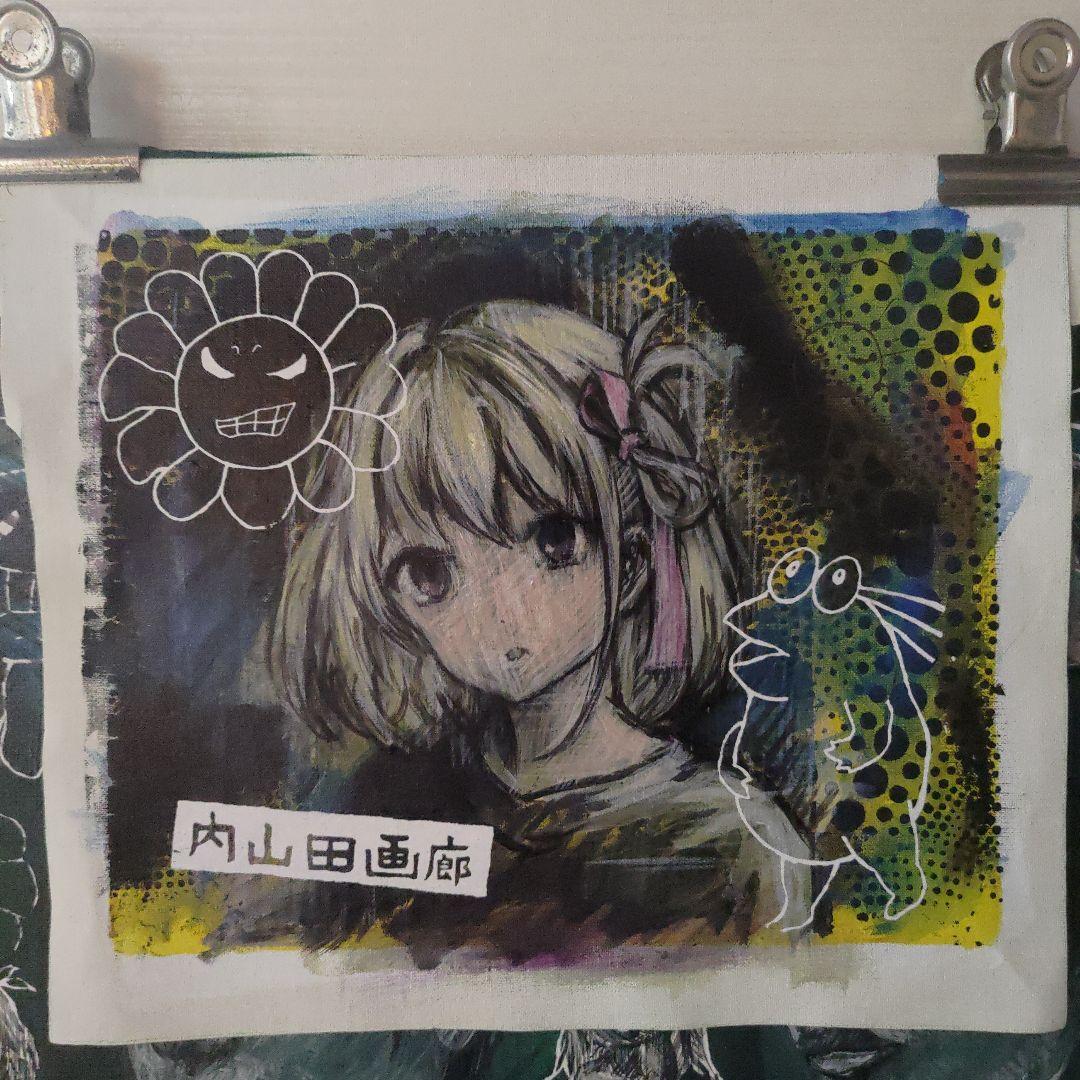 内山田画廊 　真筆　アクリル・ガッシュ 絵画　f3