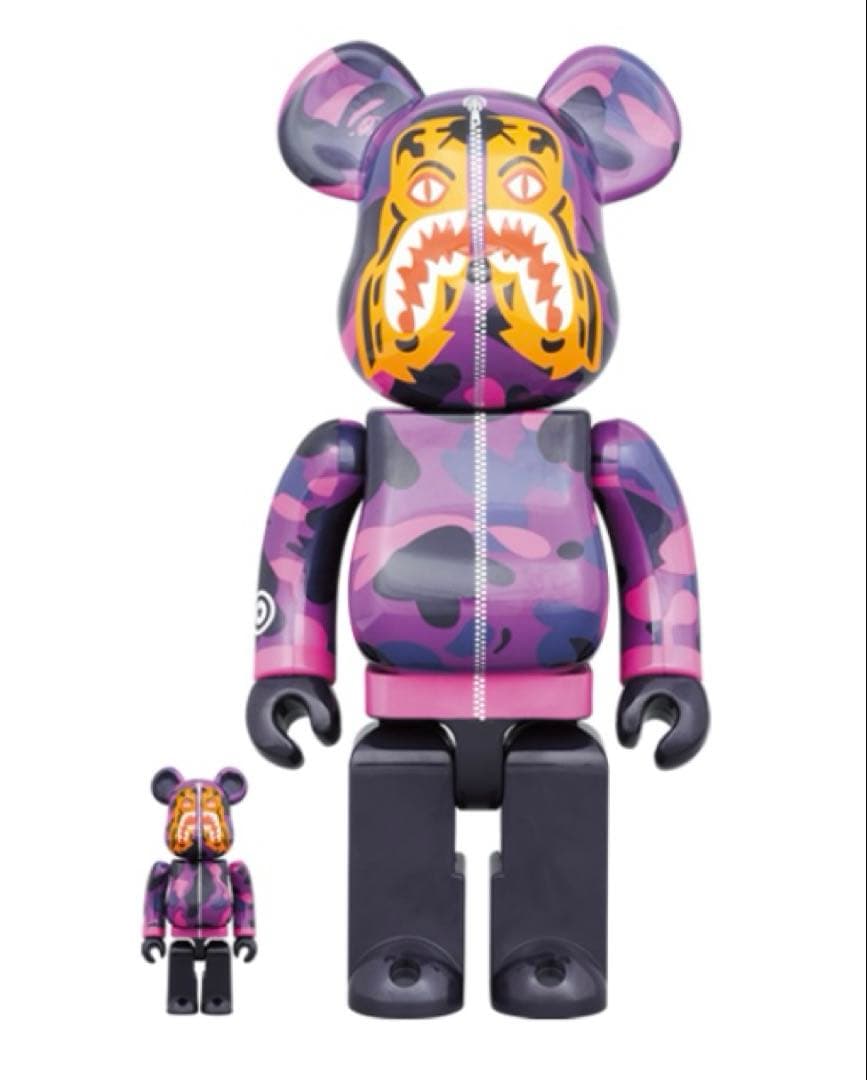 BE@RBRICK BAPE(R) CAMO TIGER 100％ & 400％