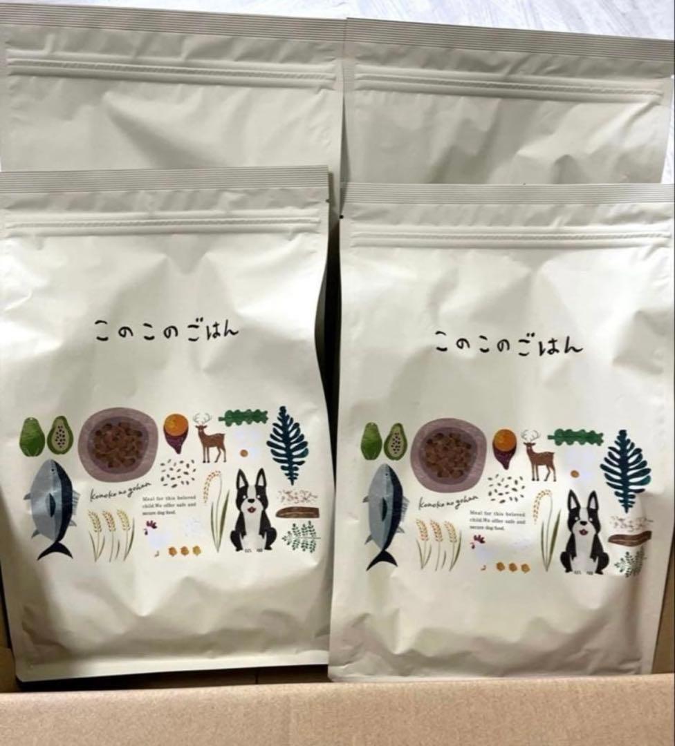 このこのごはん ドライフード 4袋セット