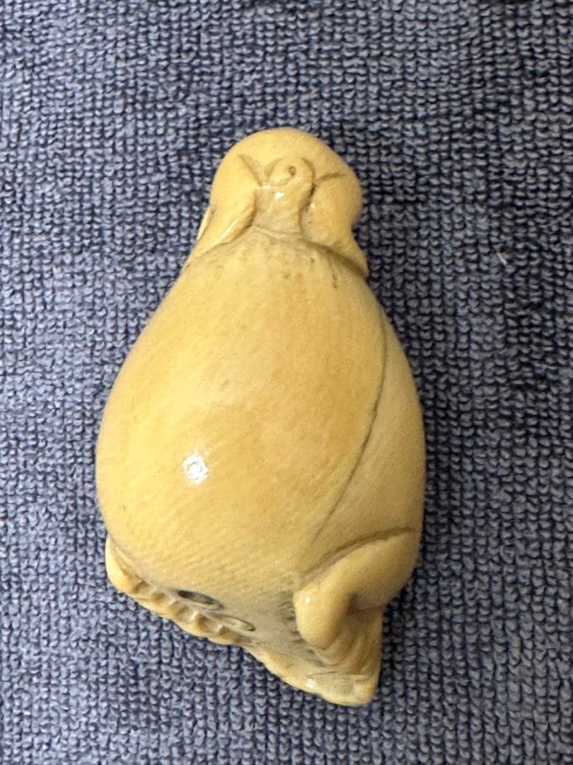 極上　根付　江戸　サル　髑髏　天然素材　置物　古美術品　 細密細工　骨董