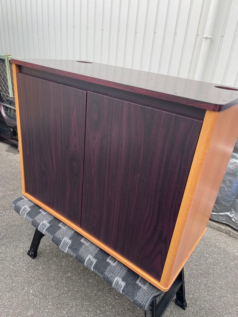 水槽台・キャビネット ダークブラウン/ライトブラウン