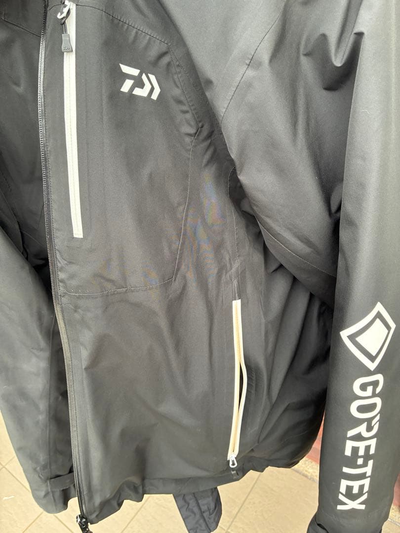 ゴアテックスgoretexフィッシングスーツ ブラック L