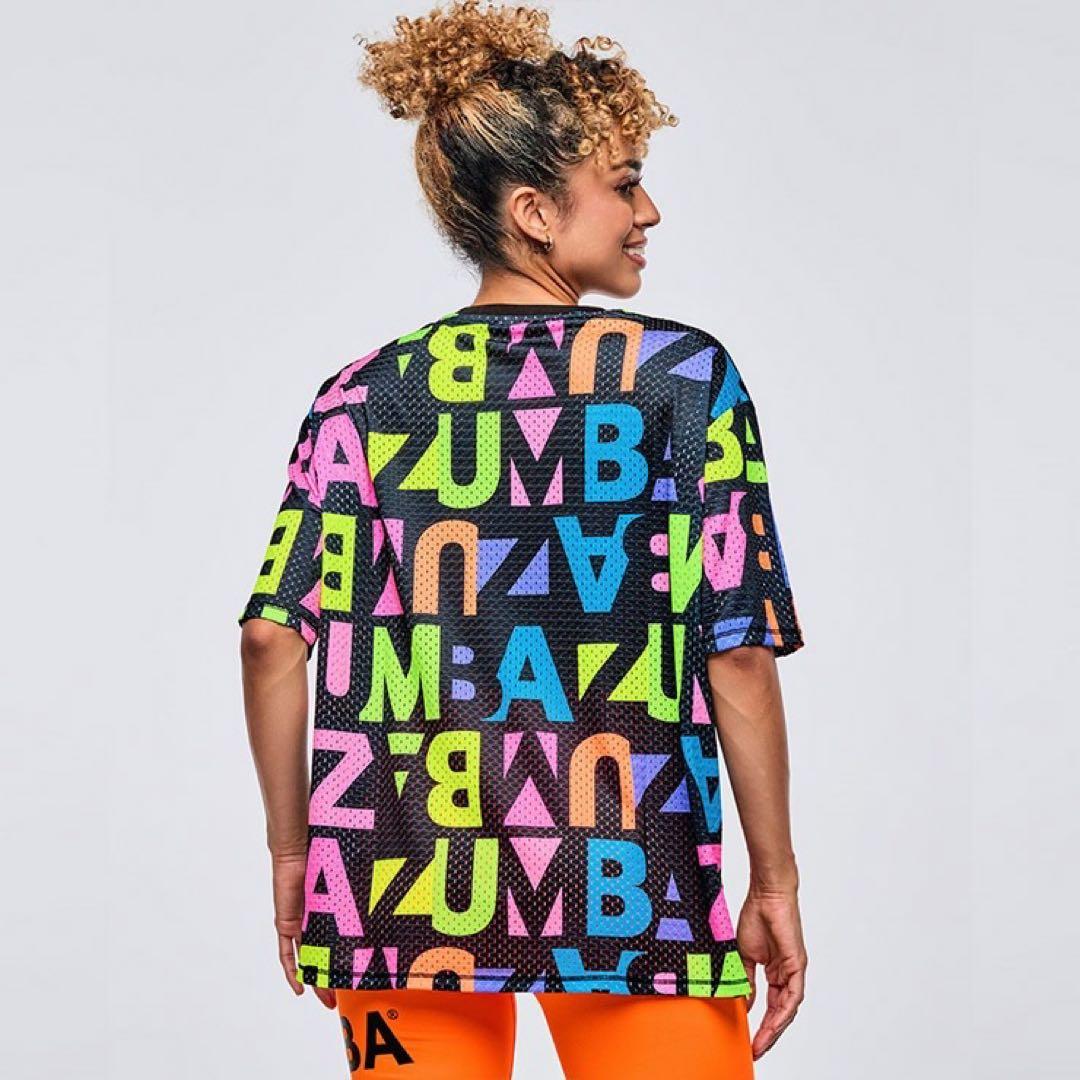 新品　正規品　ズンバ　 S ネオン　メッシュ　Tシャツ