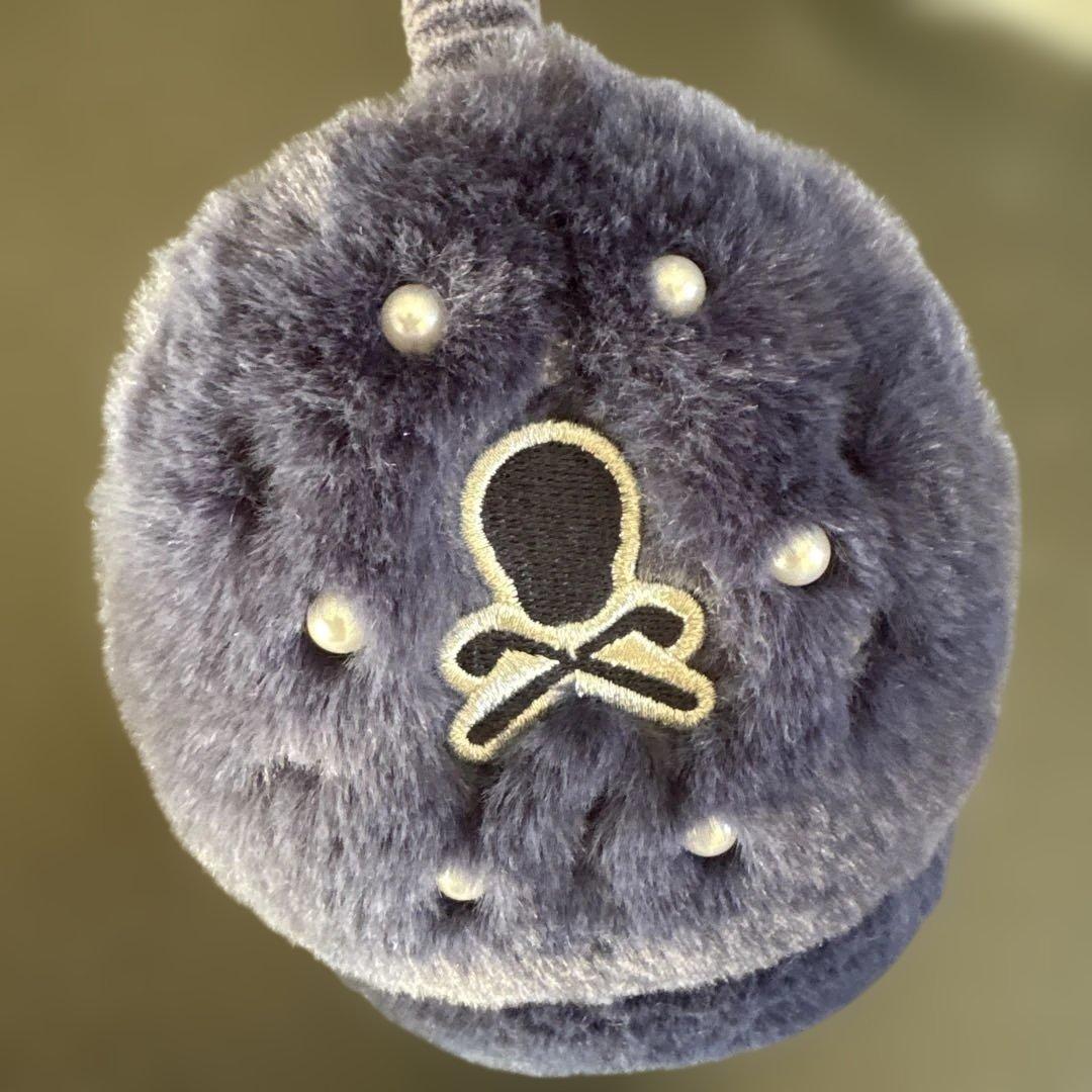 MARK&LONA マークアンドロナ　ファー耳あて ブルー