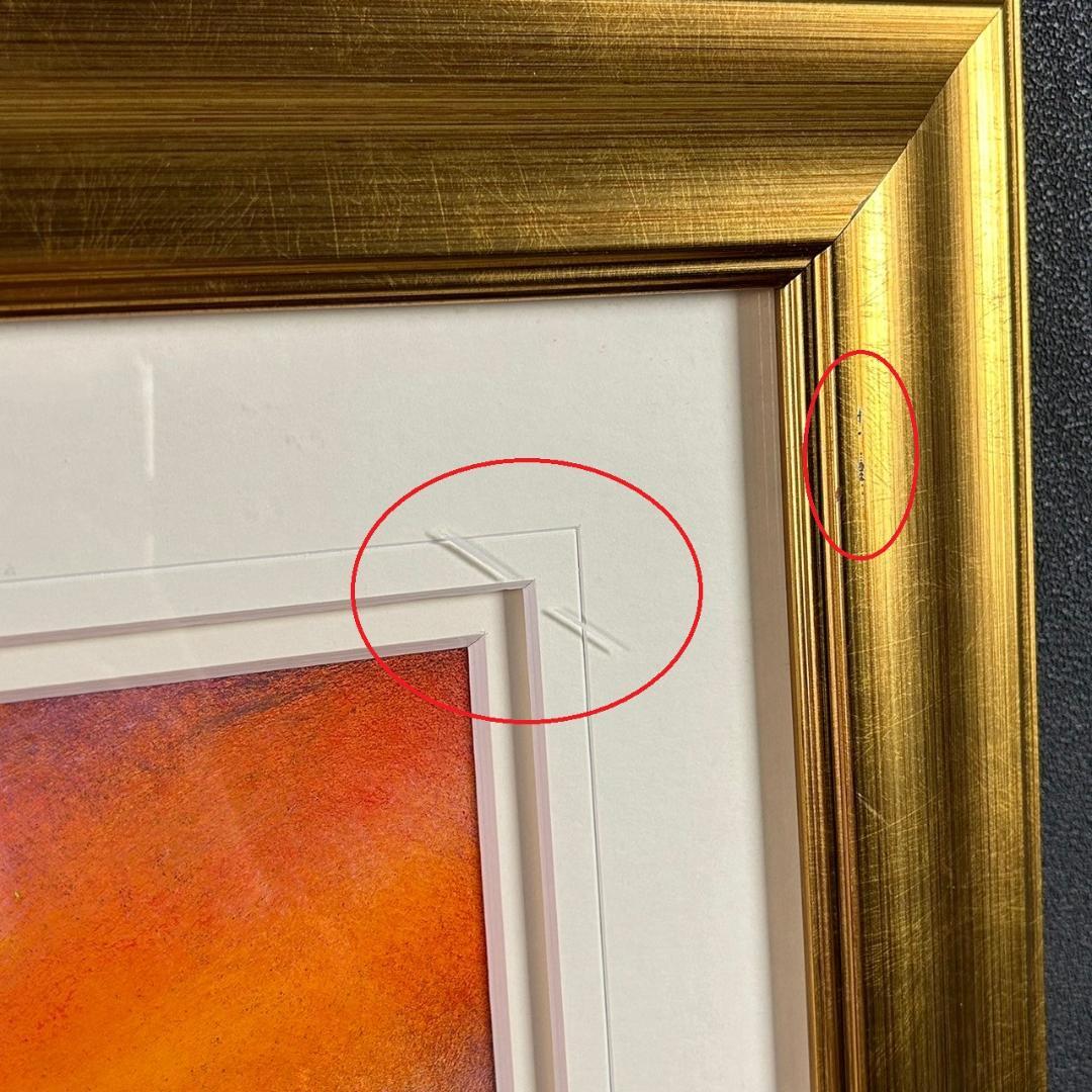 美品 荒木幸史「コスモス」肉筆画 直筆サイン入り 2012年 コスモスの画家