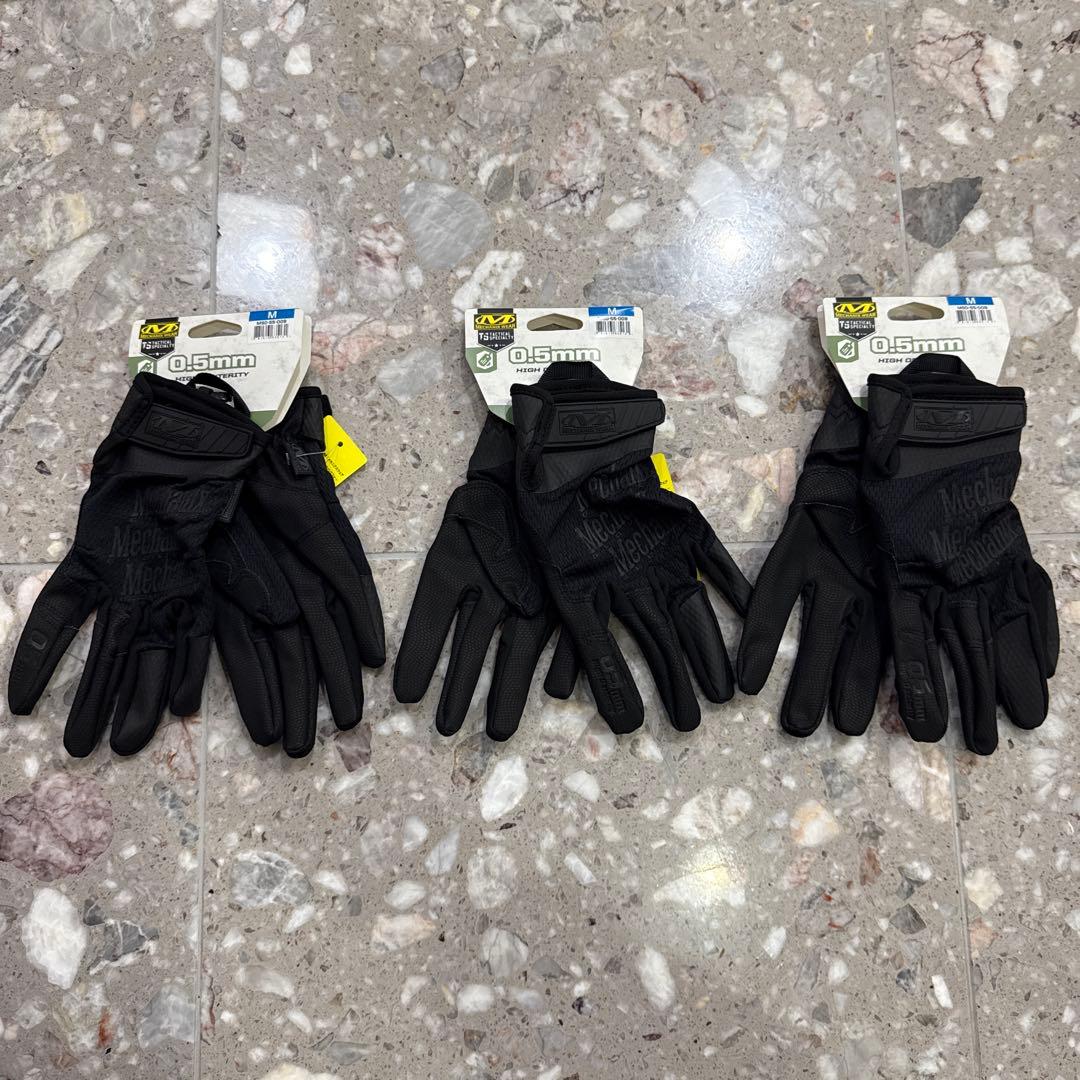 【3セット】サバゲー用グローブ Mechanix Wear0.5mmブラック M