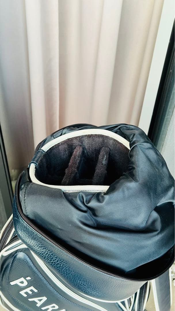 パーリーゲイツ キャディバッグ　紺　ネイビー　トーナメントモデル　三点式