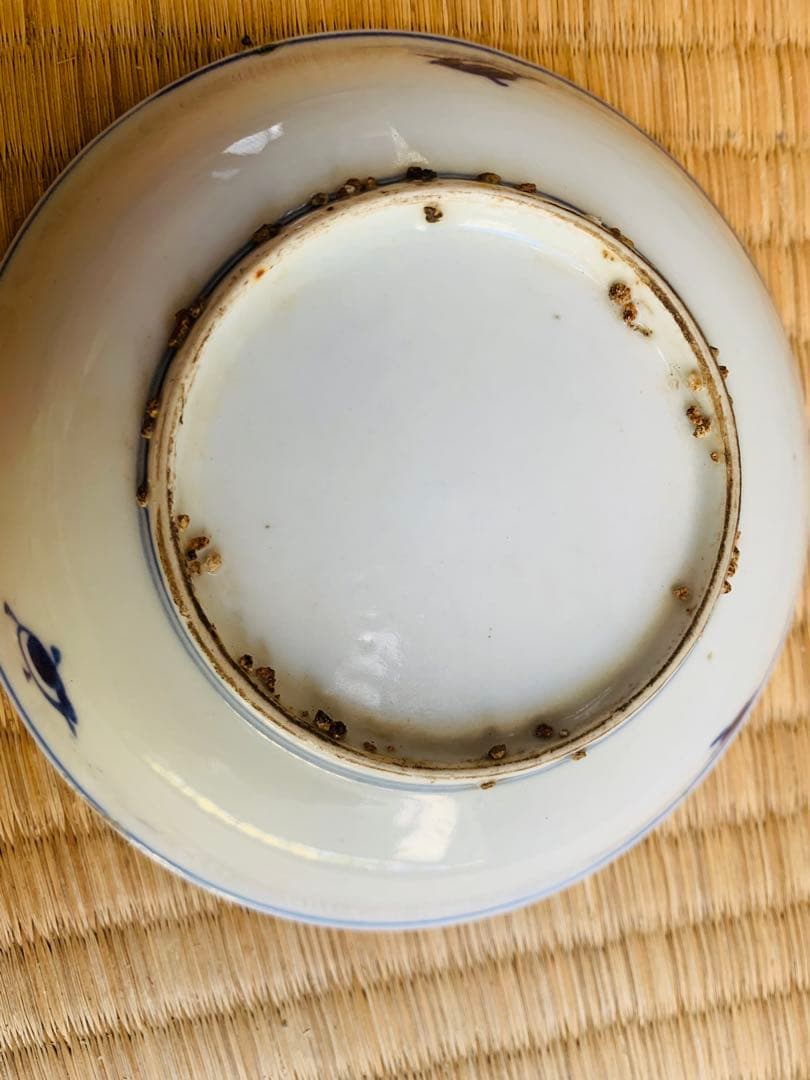 中国明時代晩期の染付お(青花)皿