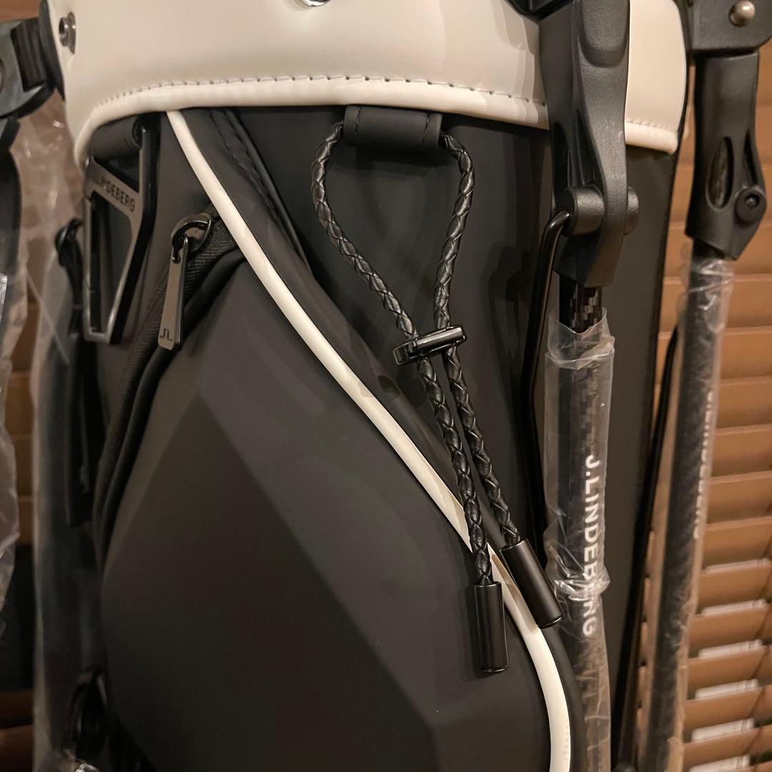 新作J.LINDEBERG ジェイリンドバーグ 高級 キャディバッグ カーボン黒