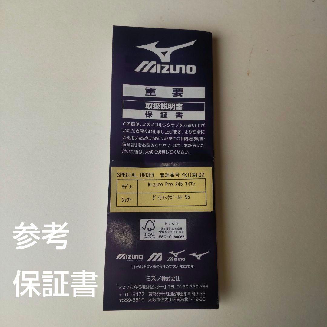 ミズノ プロ 245 6本 5,6,7,8,9,PW