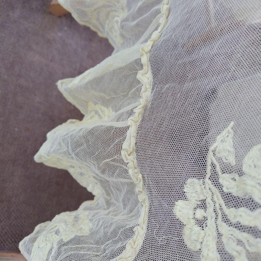 フランスアンティークチュール　ベッドカバー