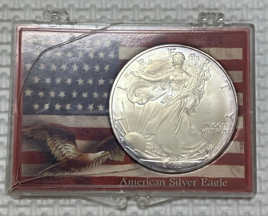 2003年　アメリカ　シルバーイーグル銀貨　1オンス　リバティ