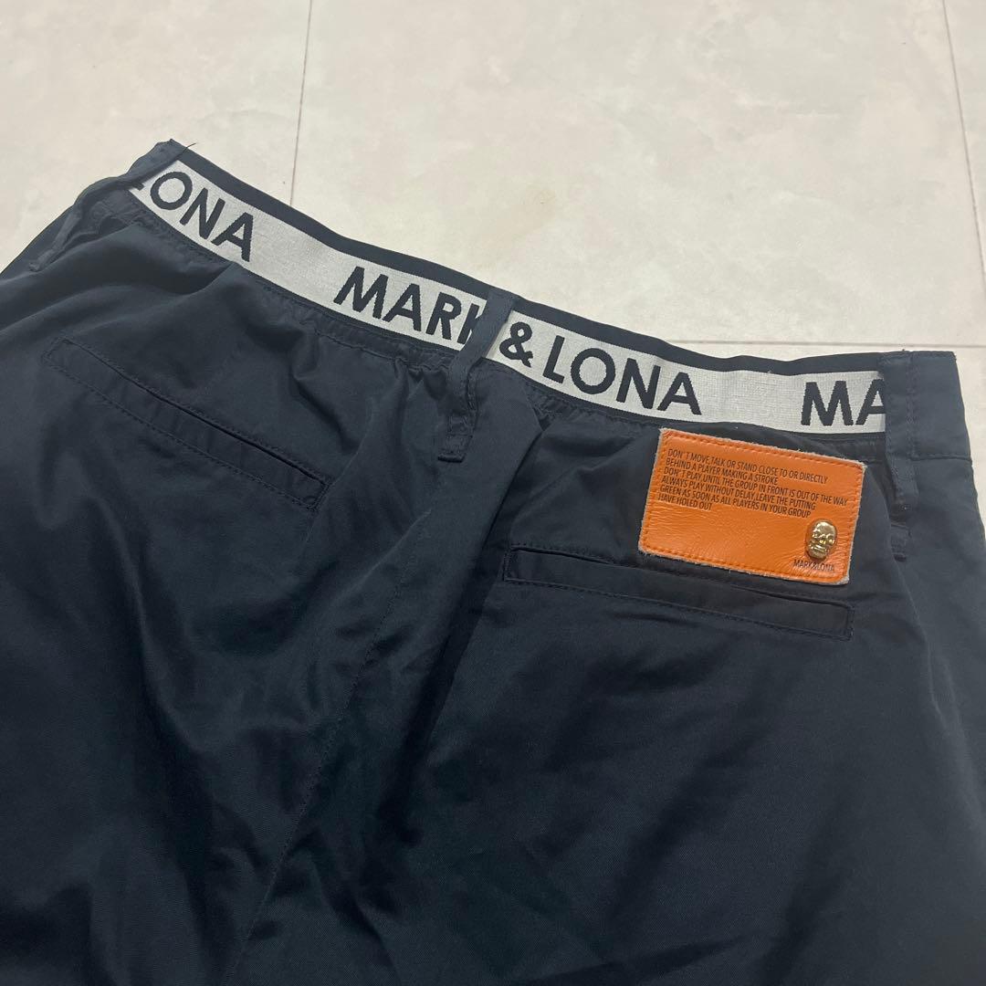 MARK&LONA ネイビー ロングパンツ 48